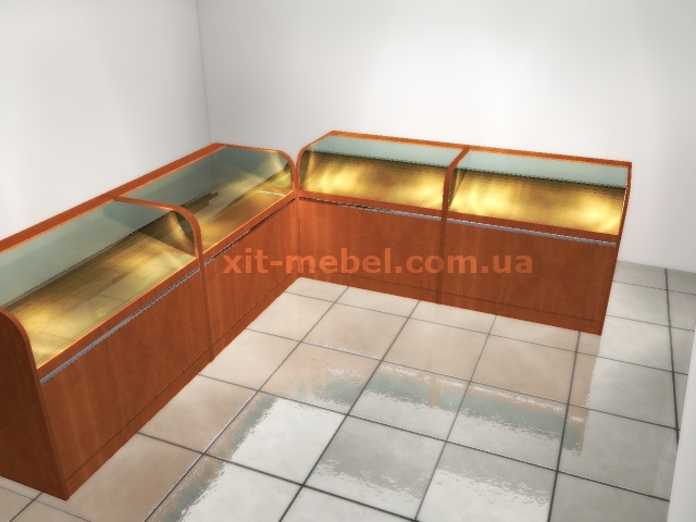 прилавки с гнутым стеклом, Киев