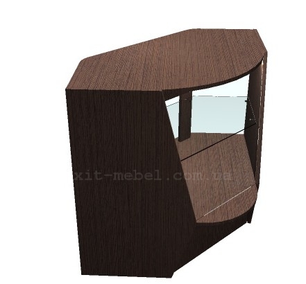 прилавок угловой со стеклом