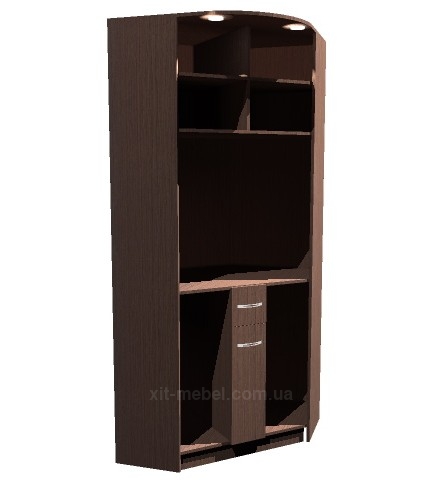 витрина для кофемашины угловая