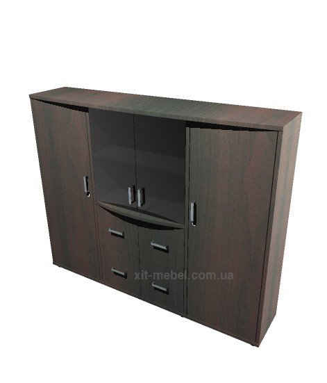 Гардероб комбинированный в кабинет