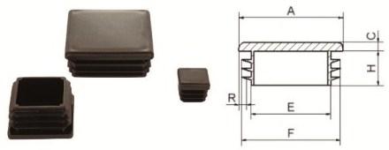 заглушка квадратная внутренняя
