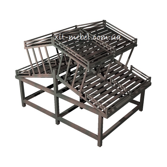 торговый островок хлебный из дерева